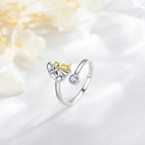 L'Abbraccio Eterno - Anello Regolabile