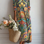 Abito maxi bohemien Jill