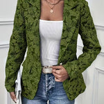 Blazer Ajusté in Jacquard Paisley per Donne
