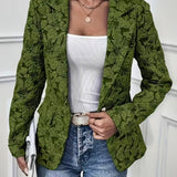 Blazer Ajusté in Jacquard Paisley per Donne