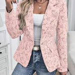Blazer Ajusté in Jacquard Paisley per Donne