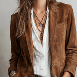 Blazer Vintage Marrone Donna