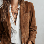 Blazer Vintage Marrone Donna