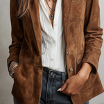 Blazer Vintage Marrone Donna