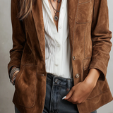 Blazer Vintage Marrone Donna