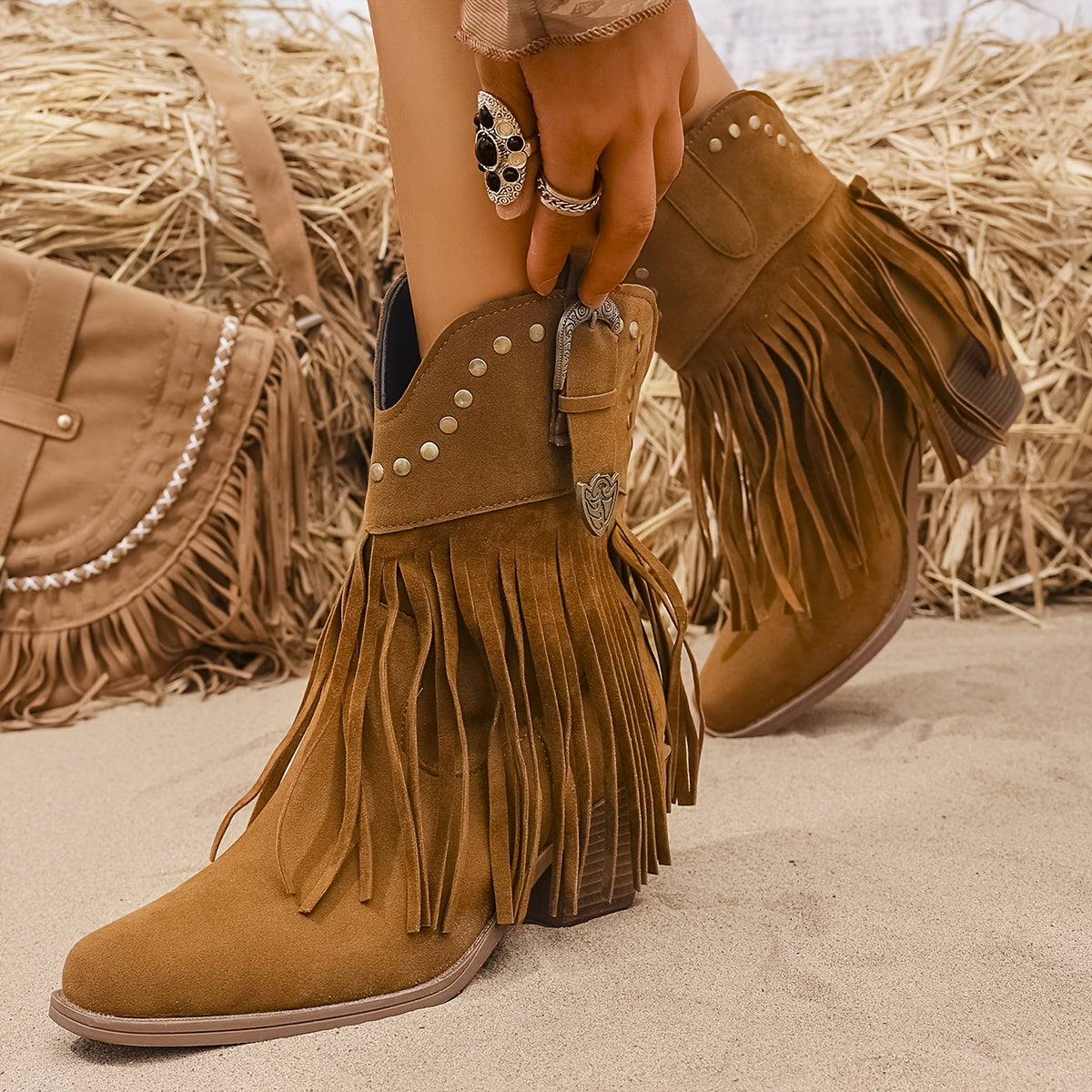 Calla | Stivali da Cowboy con Frange