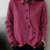 Camicia a Waffle Asimmetrica