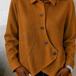 Camicia a Waffle Asimmetrica