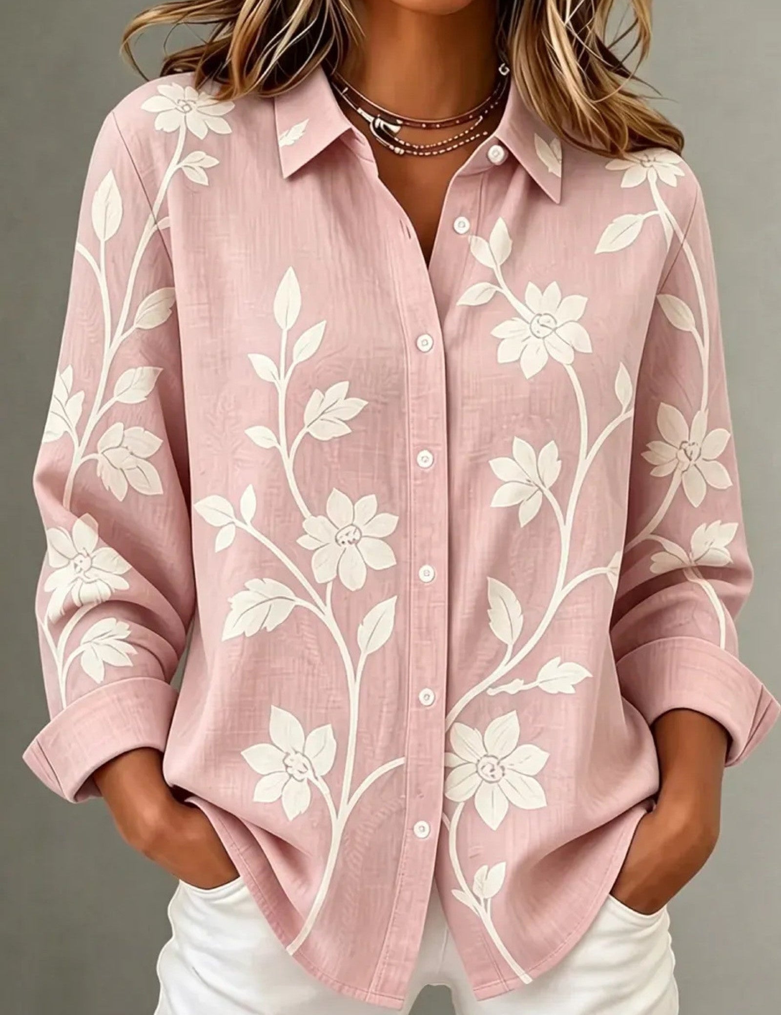 Camicia con Stampa Floreale