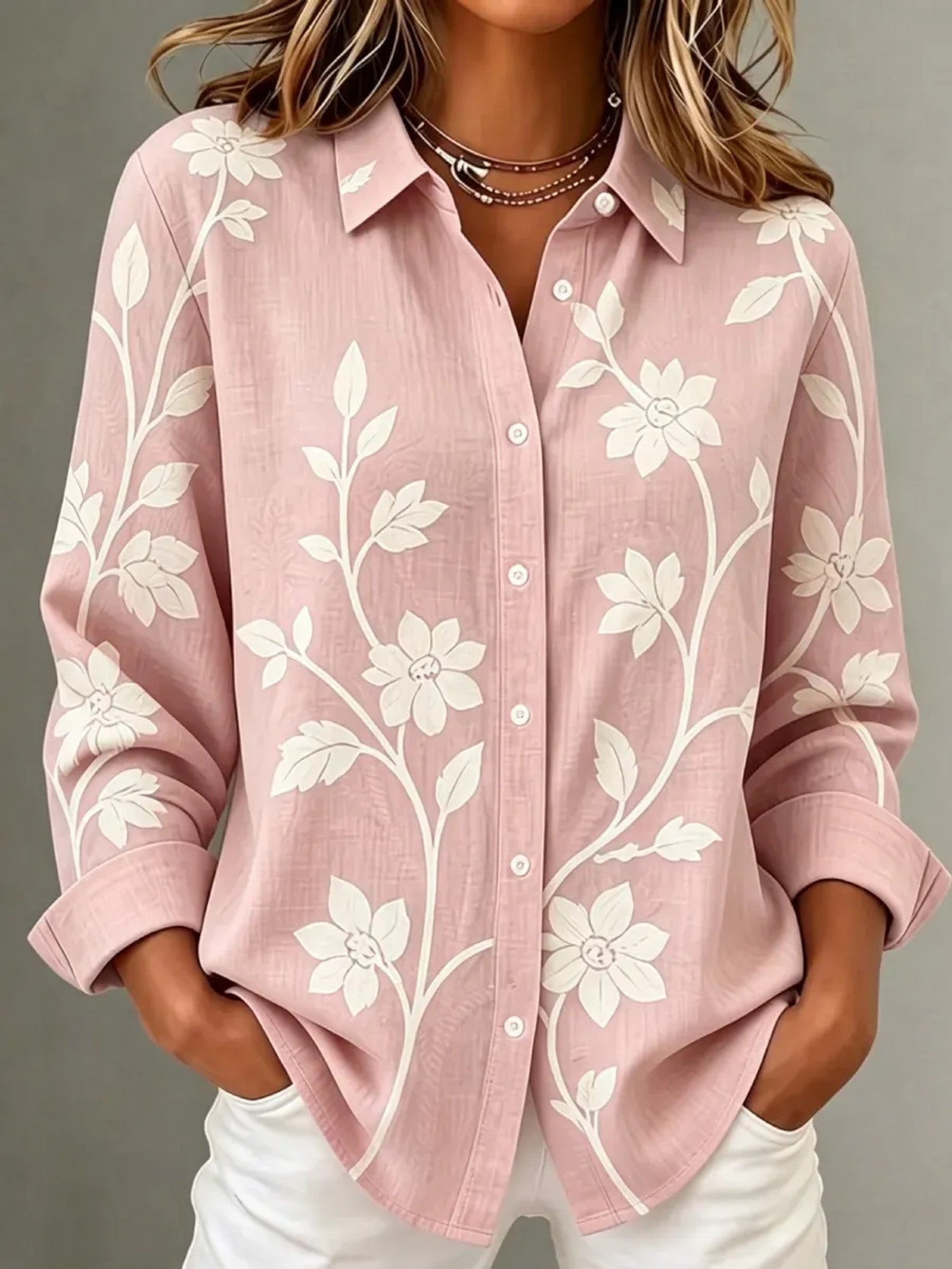 Camicia con Stampa Floreale