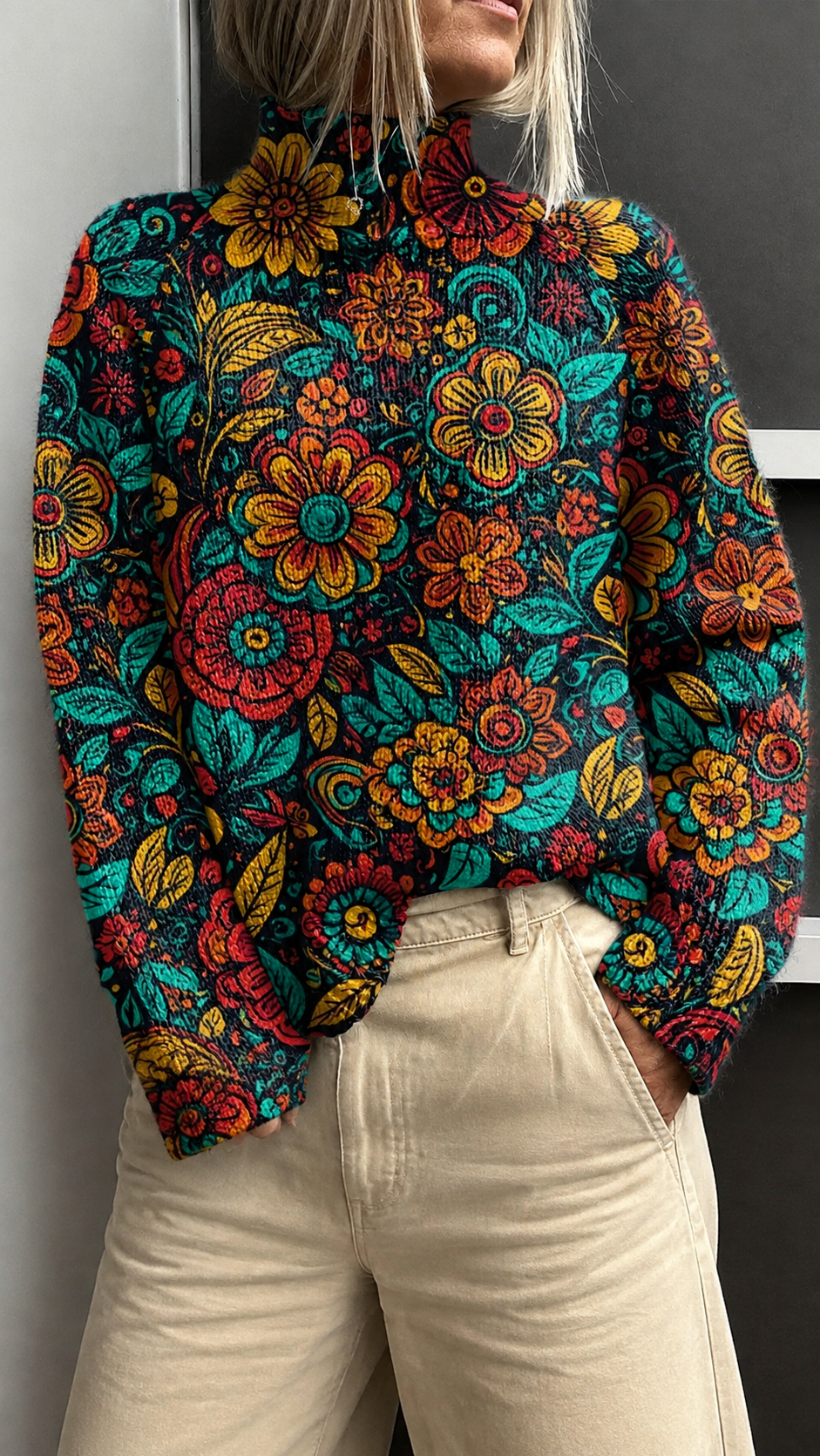 Célestine | Maglione a Collo Alto