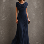 Eugenia – Abito Lungo Elegante Drappeggiato