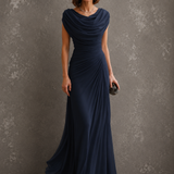 Eugenia – Abito Lungo Elegante Drappeggiato