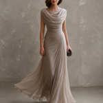 Eugenia – Abito Lungo Elegante Drappeggiato