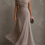Eugenia – Abito Lungo Elegante Drappeggiato