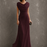 Eugenia – Abito Lungo Elegante Drappeggiato