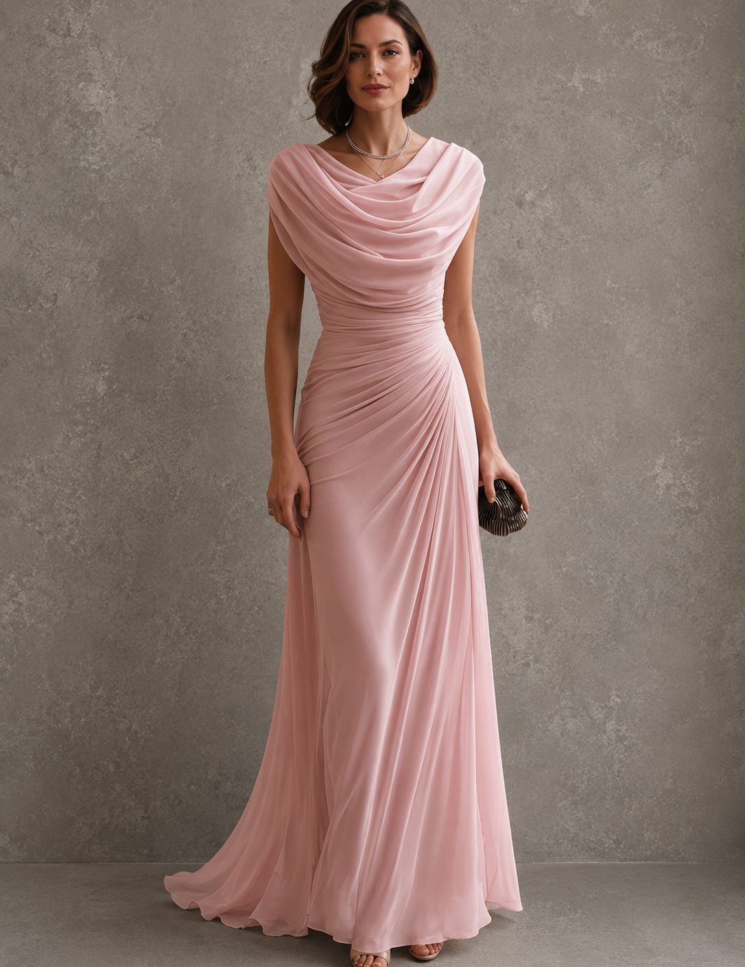 Eugenia – Abito Lungo Elegante Drappeggiato