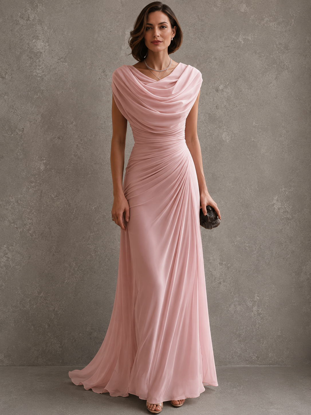 Eugenia – Abito Lungo Elegante Drappeggiato