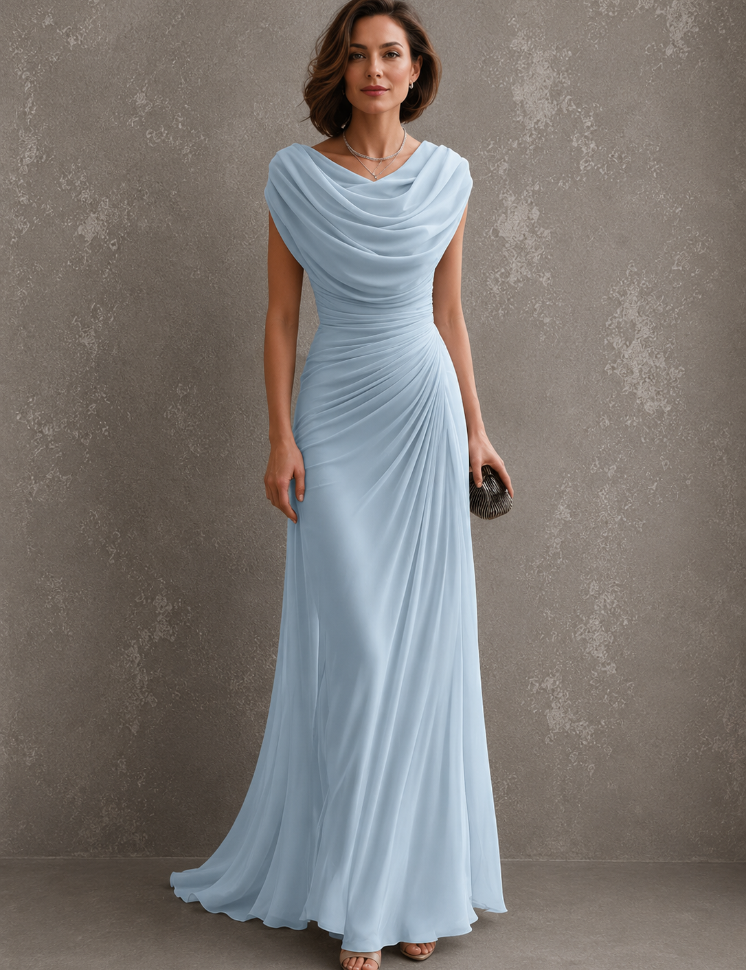 Eugenia – Abito Lungo Elegante Drappeggiato