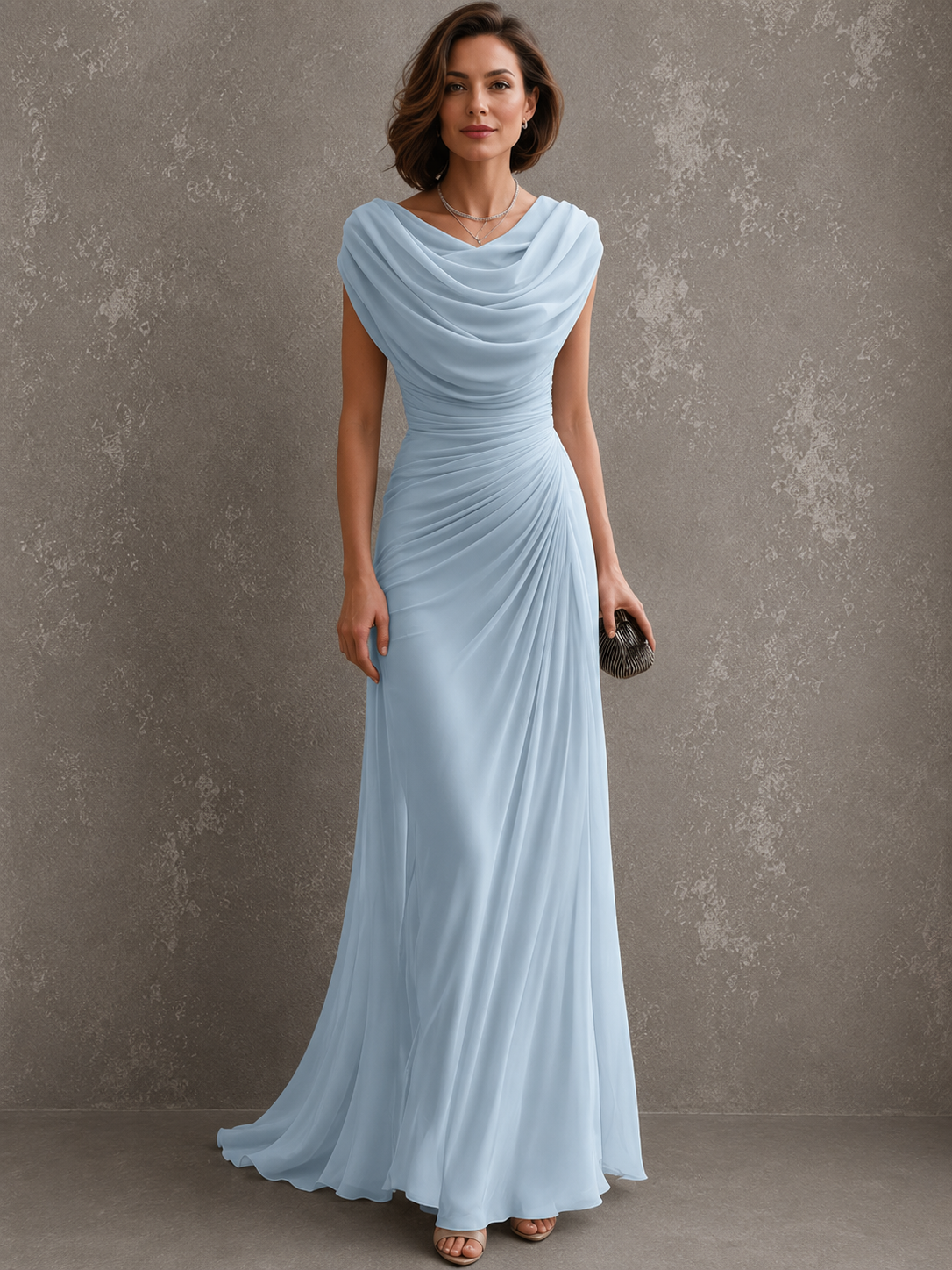 Eugenia – Abito Lungo Elegante Drappeggiato