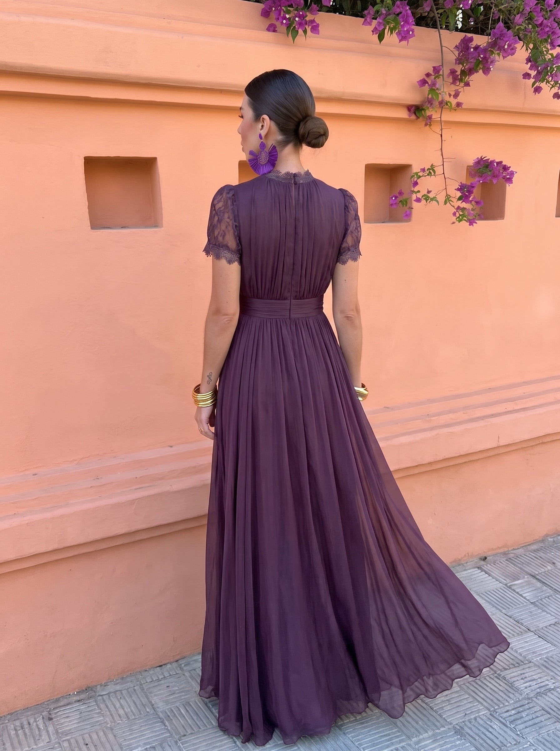 Gaetana – Abito Lungo in Chiffon