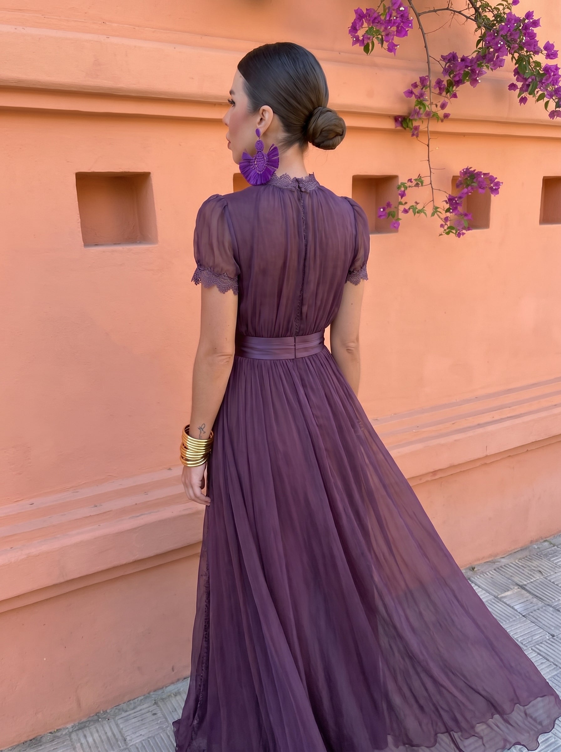 Gaetana – Abito Lungo in Chiffon
