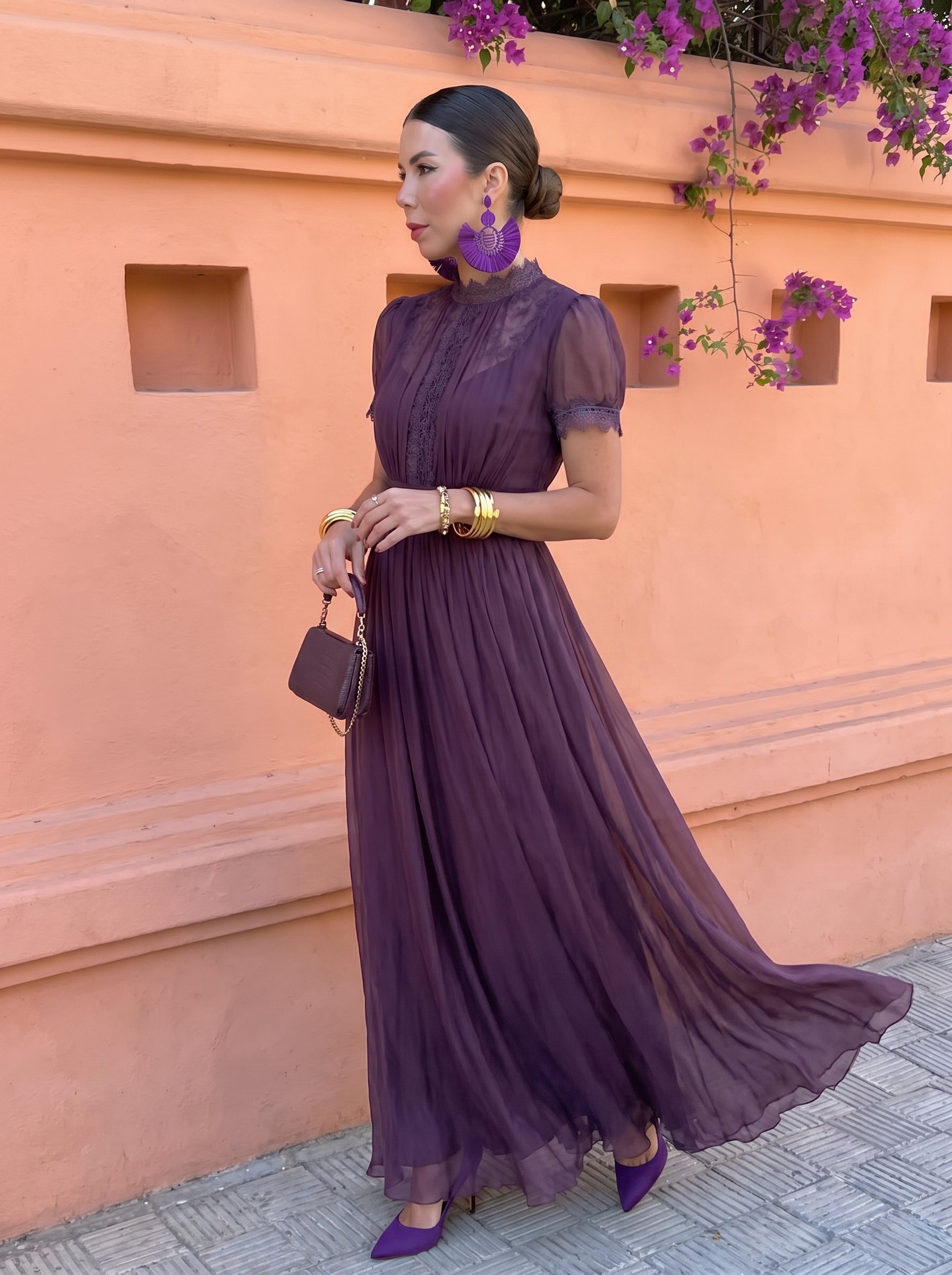 Gaetana – Abito Lungo in Chiffon