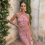 Giusta – Completo Due Pezzi con Scollo all'Americana