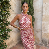Giusta – Completo Due Pezzi con Scollo all'Americana