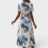 Licia – Abito Midi Floreale Acquerello