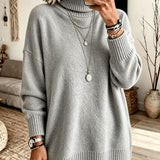 Maglione a Collo Alto Rilassato