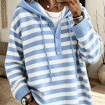 Maglione a Costine con Cappuccio