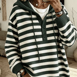 Maglione a Costine con Cappuccio