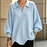 Maglione a Maglia con Collo Scallop