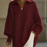 Maglione a V con maniche a pipistrello