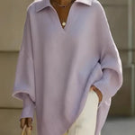 Maglione a V con maniche a pipistrello