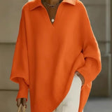 Maglione a V con maniche a pipistrello