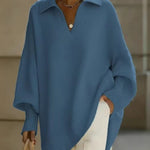 Maglione a V con maniche a pipistrello