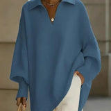 Maglione a V con maniche a pipistrello