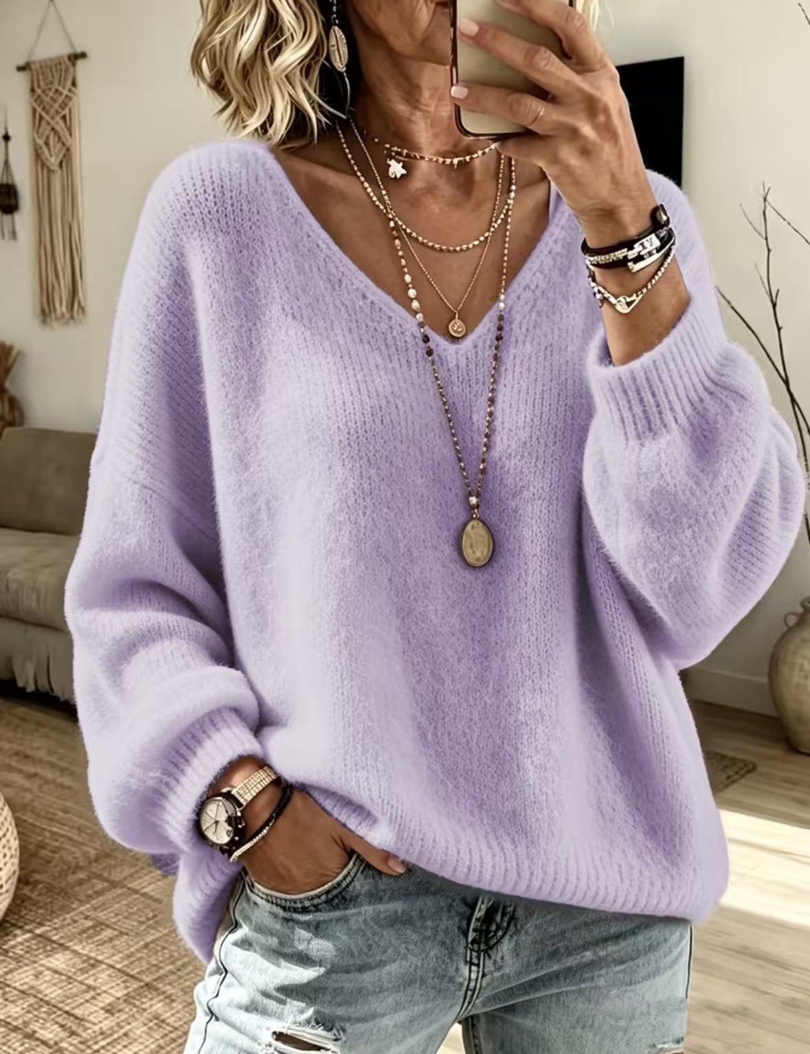 Maglione a V Relaxed