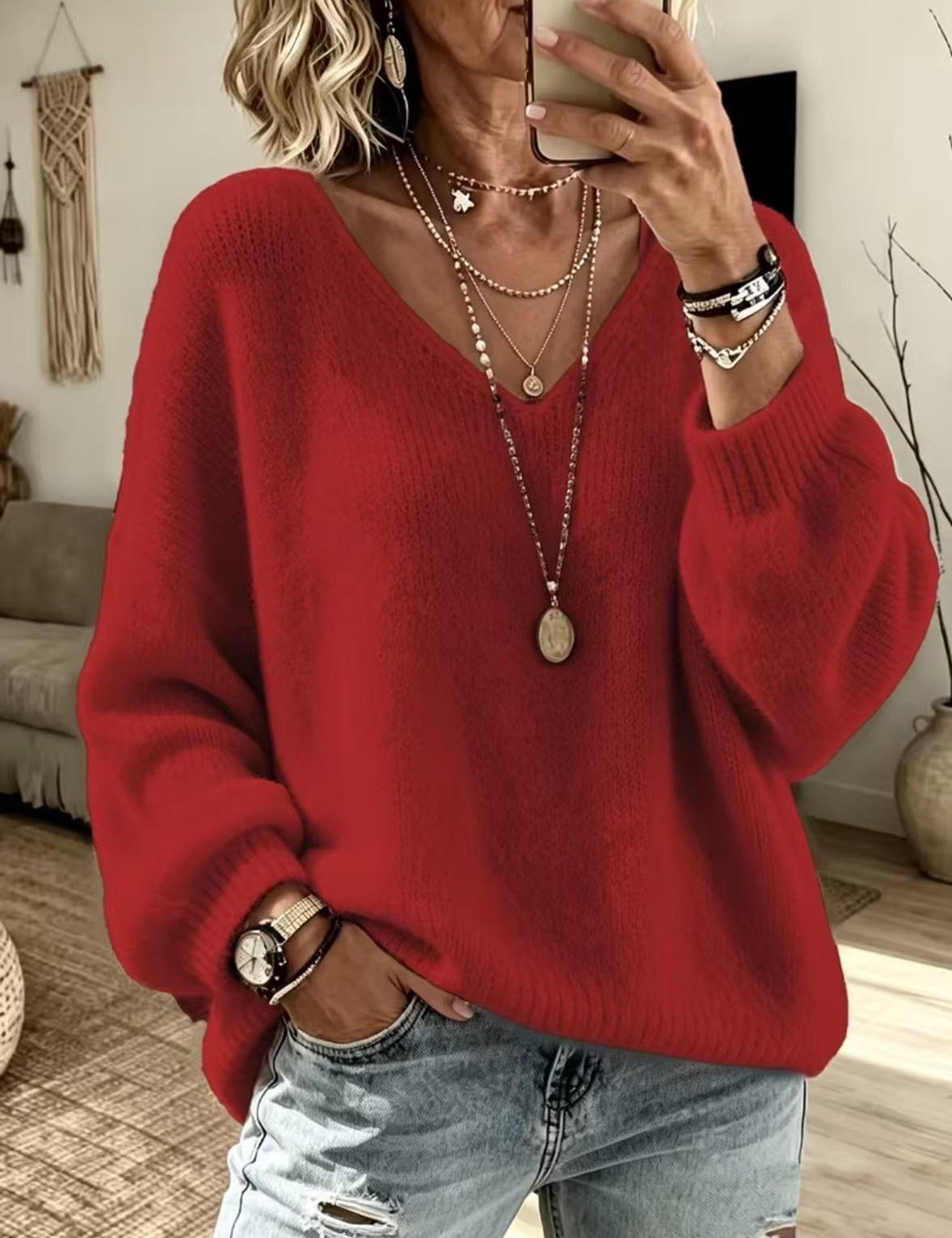 Maglione a V Relaxed