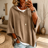 Manon | Pull Poncho Taupe