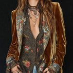 Marcelline | Blazer Patchwork Stampato Floreale Vintage
