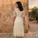 Ofelia – Abito Elegante in Chiffon con Pizzo