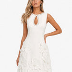 Pamela – Mini Abito Elegante Smanicato con Cut-out