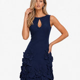 Pamela – Mini Abito Elegante Smanicato con Cut-out