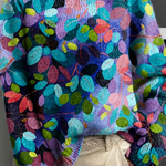 Maglione a Collo Alto Multicolore