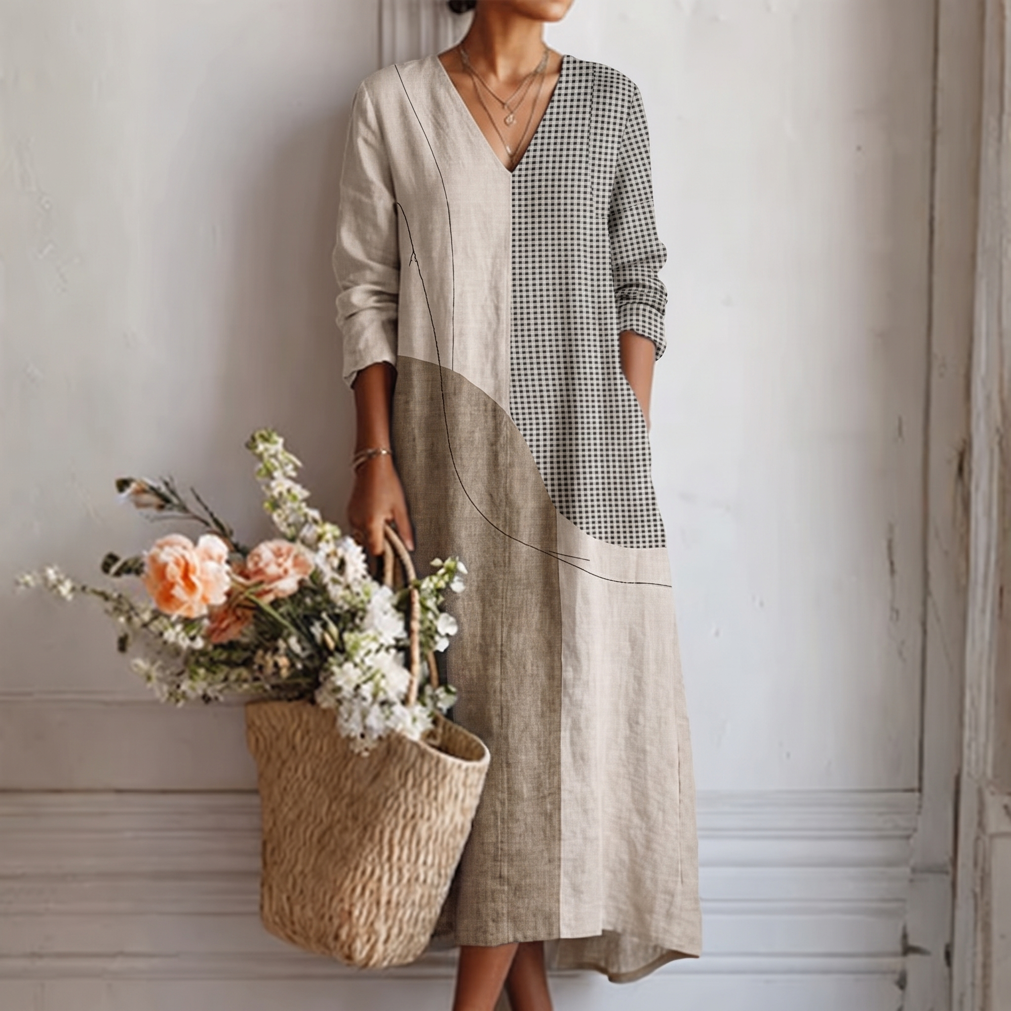 Robe elegante Emma con righe