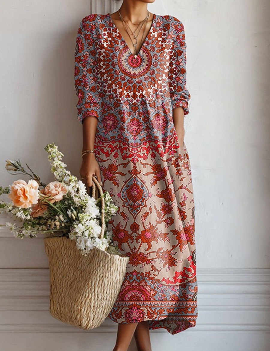 Robe maxi bohème Isa