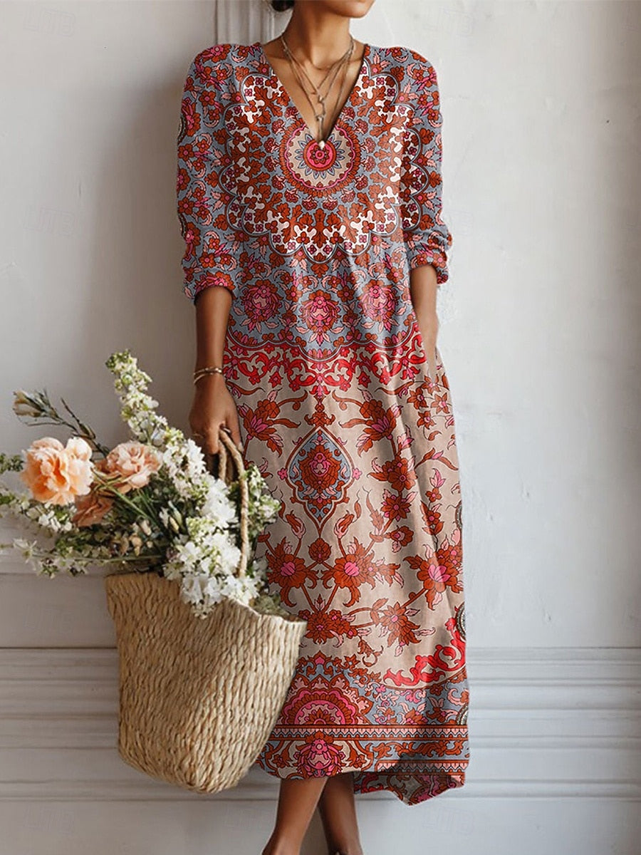 Robe maxi bohème Isa